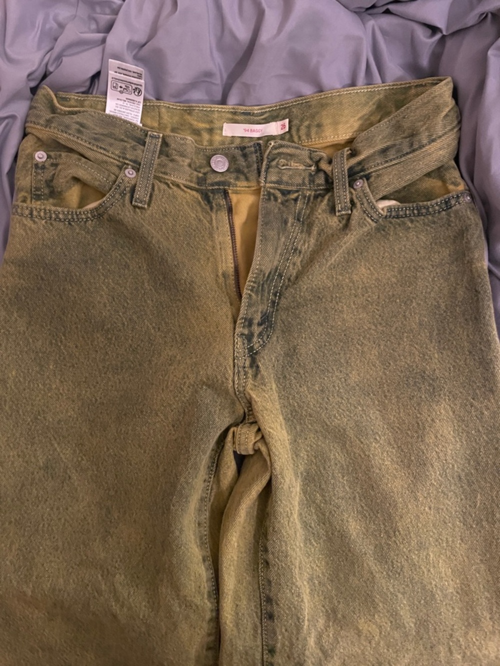 Levi’s Olive Green Washed Jeans